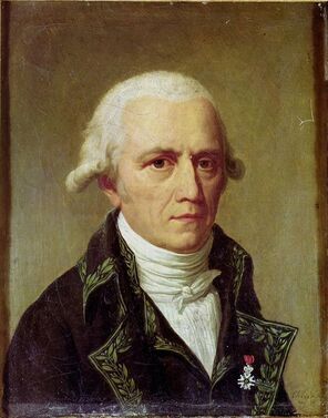 Photo of a painting of Lamarck