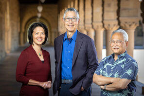 Image of AARCS co-founders: (pictured left to right) Jeanne Tsai, Gordon H. Chang, and Stephen Sano