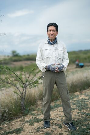 Rodolfo Dirzo stands in a field site in Oaxaca, Mexico. 