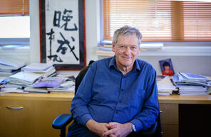 Image of Roger Blandford in his office. 