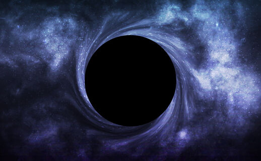 an illustration of a black hole