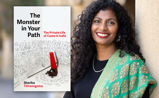 Sharika Thiranagama with cover of The Monster in Your Path