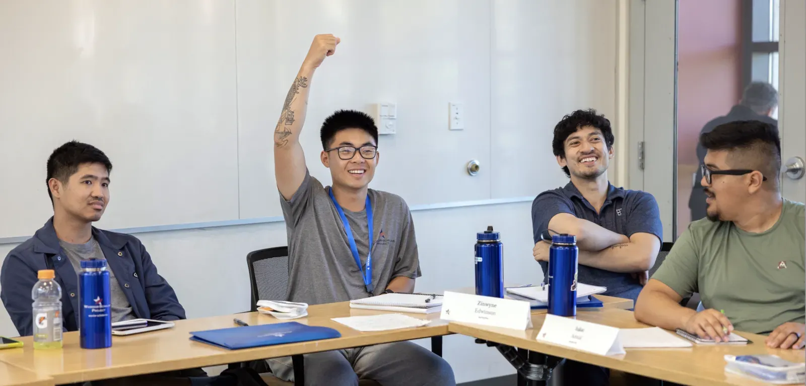 Image of service members in Stanford STEM Warrior Scholar Program