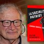 Headshot of Peter Stansky with the cover of his book The Socialist Patriot