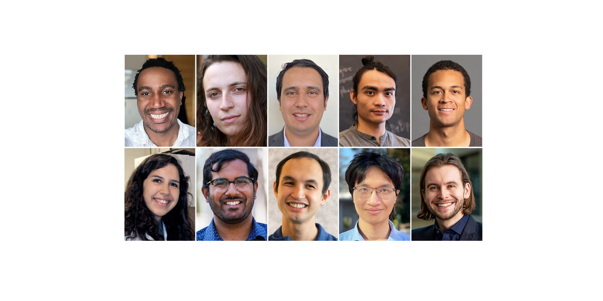 Headshots of the 10 Stanford Science Fellows for 2023