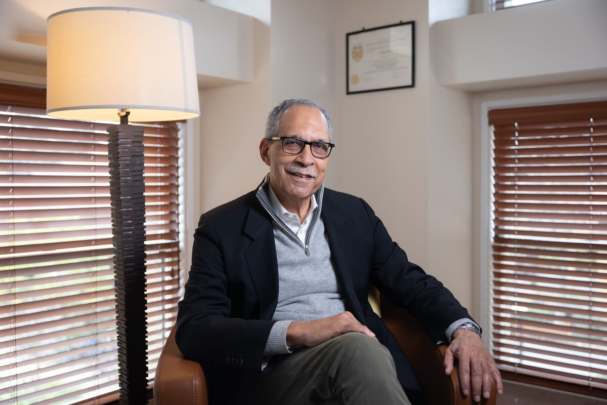 Claude Steele in his office