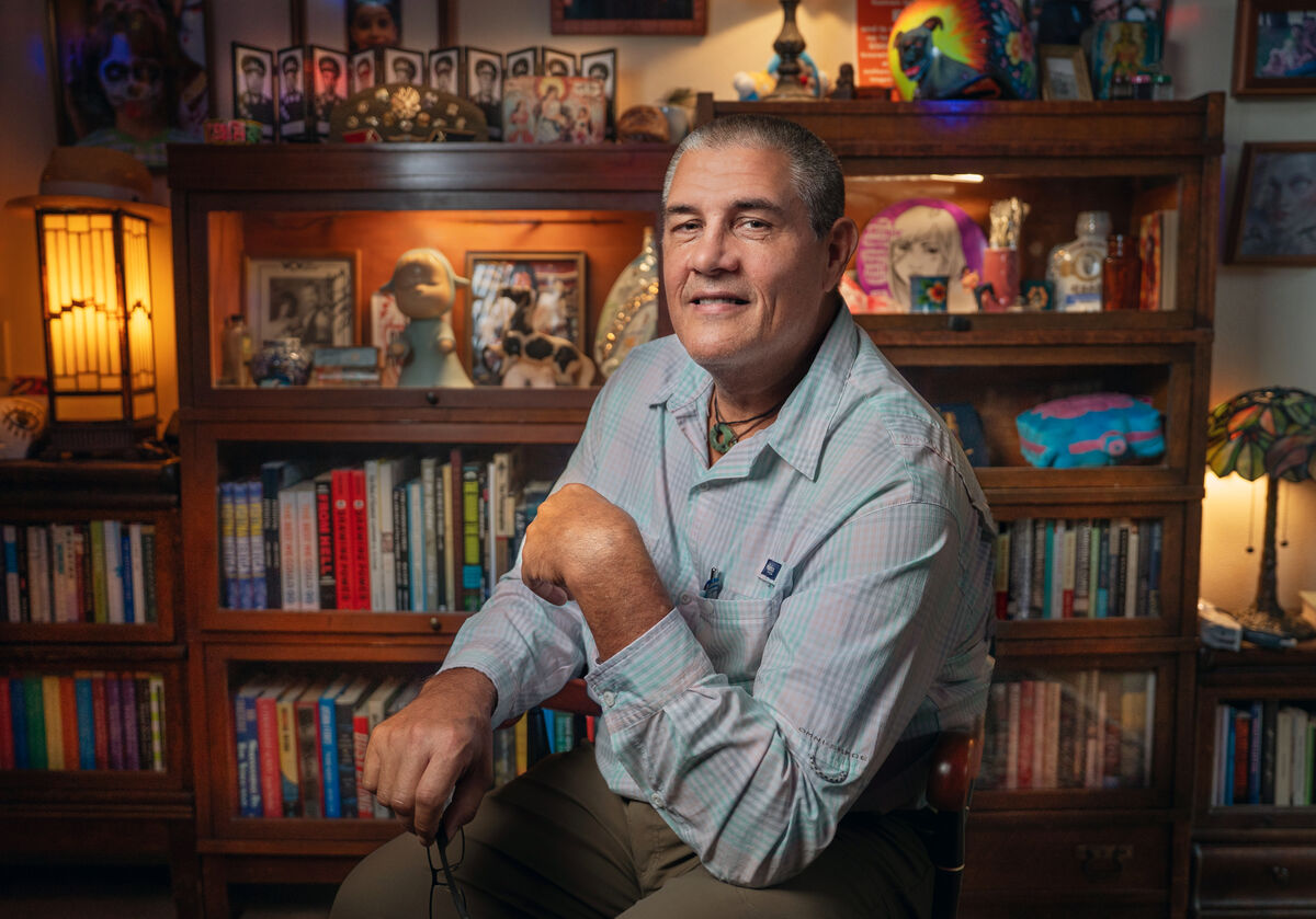 Portrait of Adam Johnson in his office