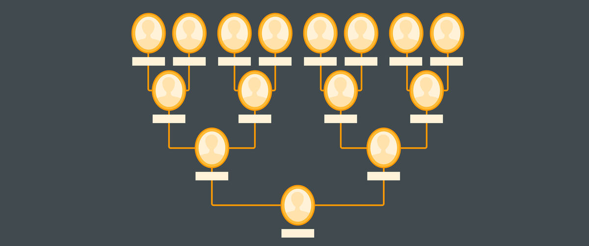 An illustration of a family tree