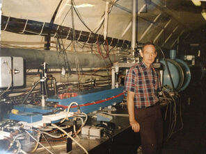 A younger Todd Smith in a tunnel with specialty equipment