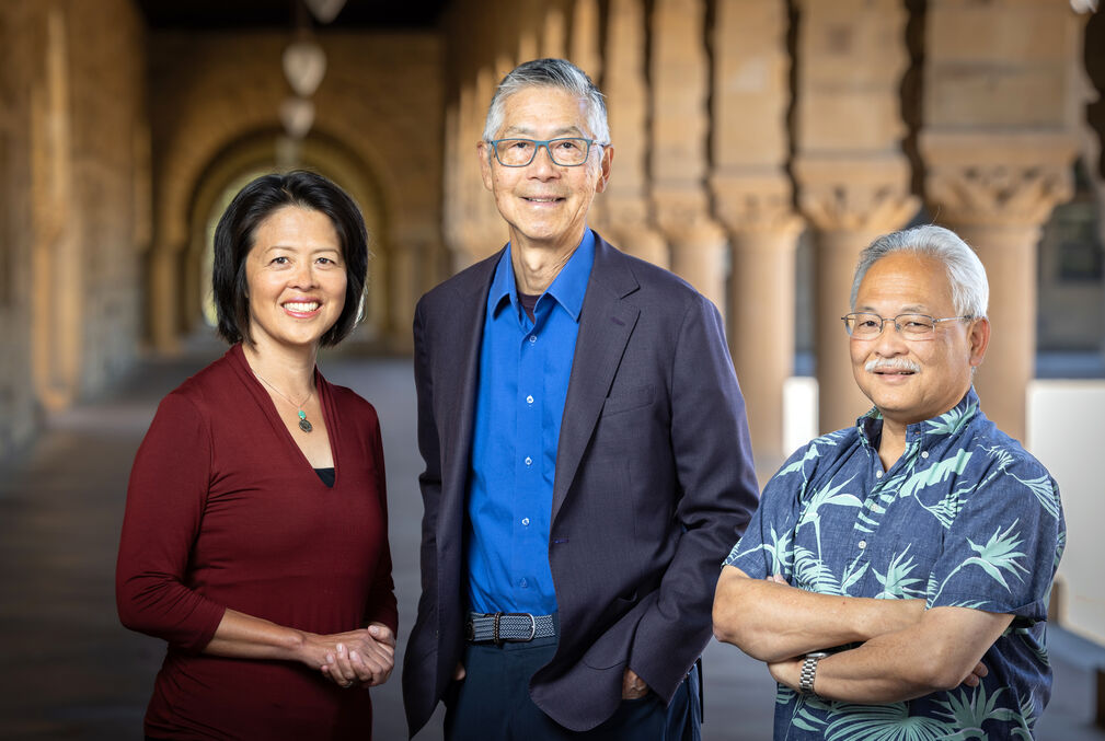 Image of AARCS co-founders: (pictured left to right) Jeanne Tsai, Gordon H. Chang, and Stephen Sano