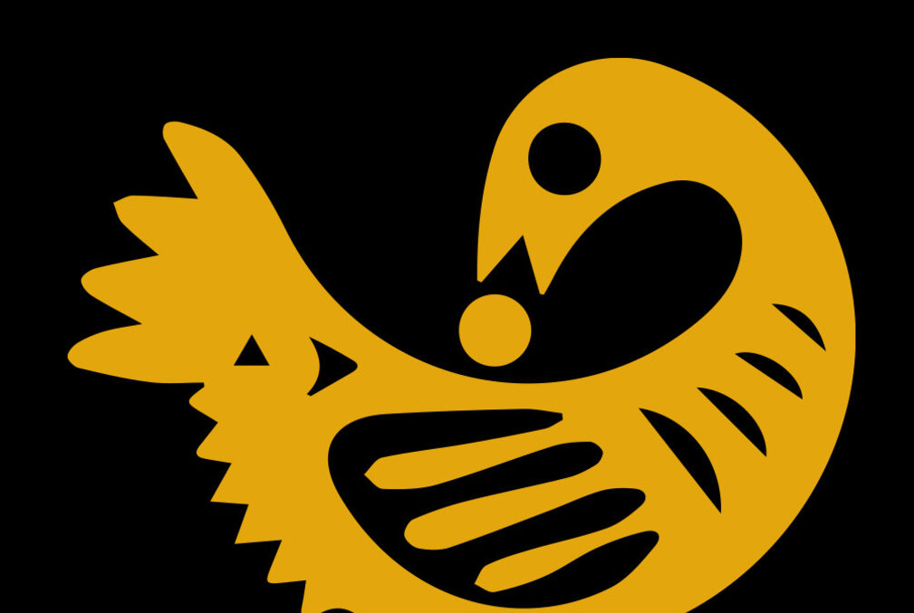 DAAAS logo with bird on black background