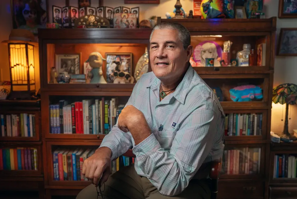 Portrait of Adam Johnson in his office