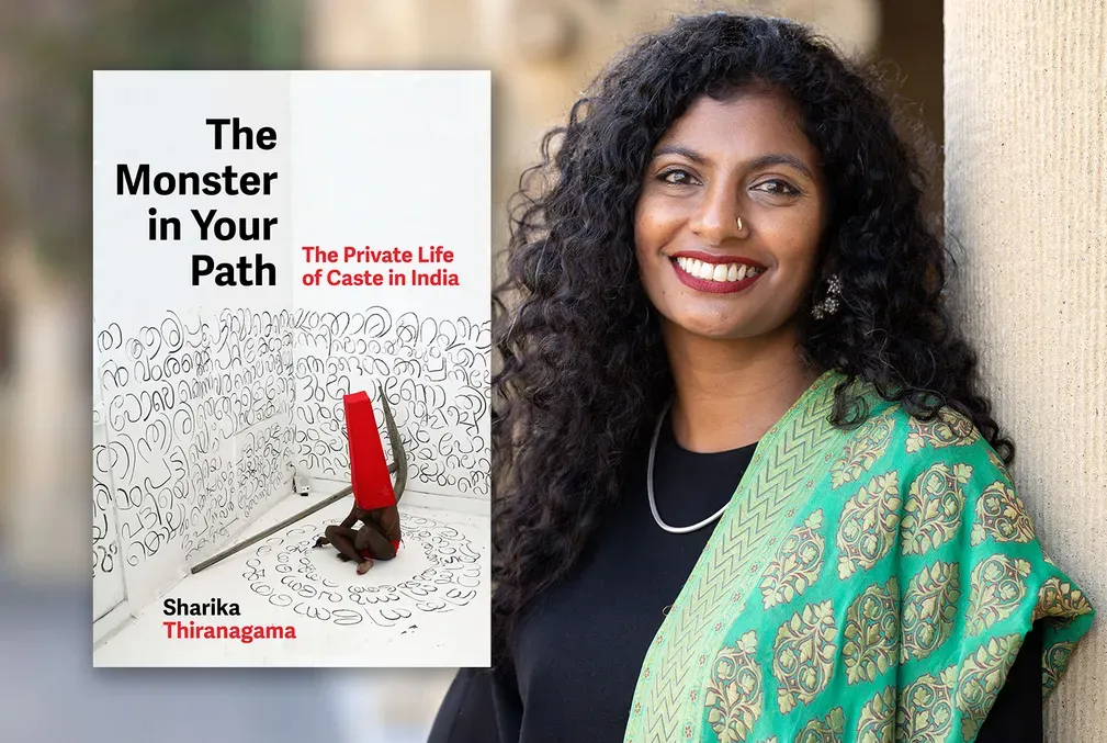 Sharika Thiranagama with cover of The Monster in Your Path